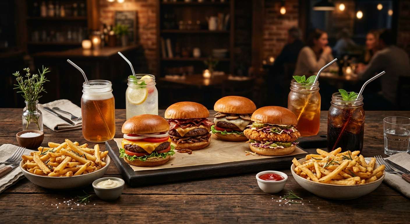 Family Combo - 4 Burgers 2 Fries 2 Drinks